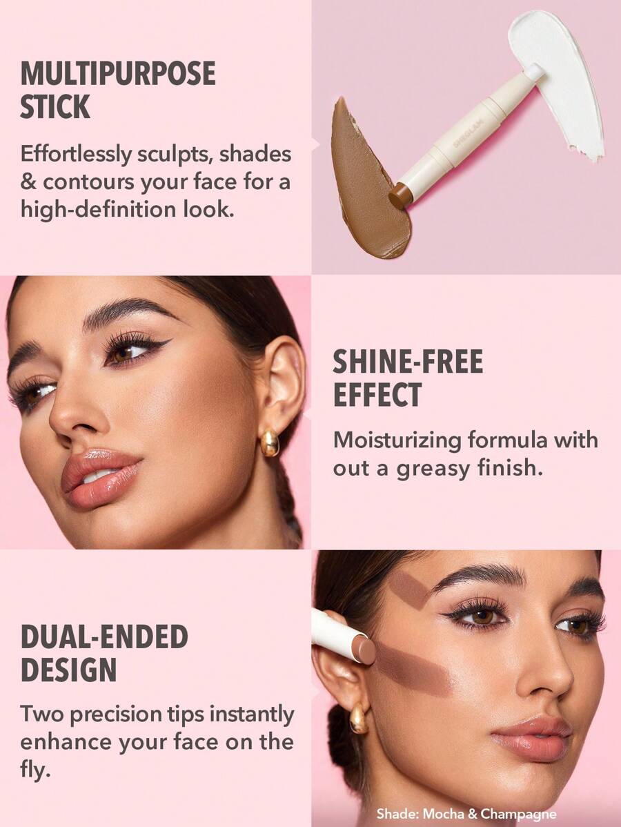 Sheglam Color and Sculpt Stick 2 In 1 Contour Dual Head Highlighter