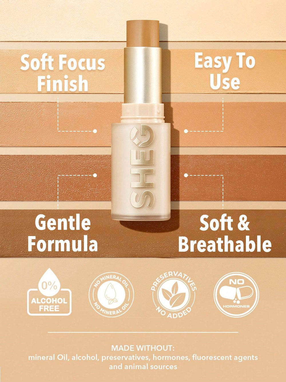Sheglam Skin Magnet High Coverage Foundation Stick Sample