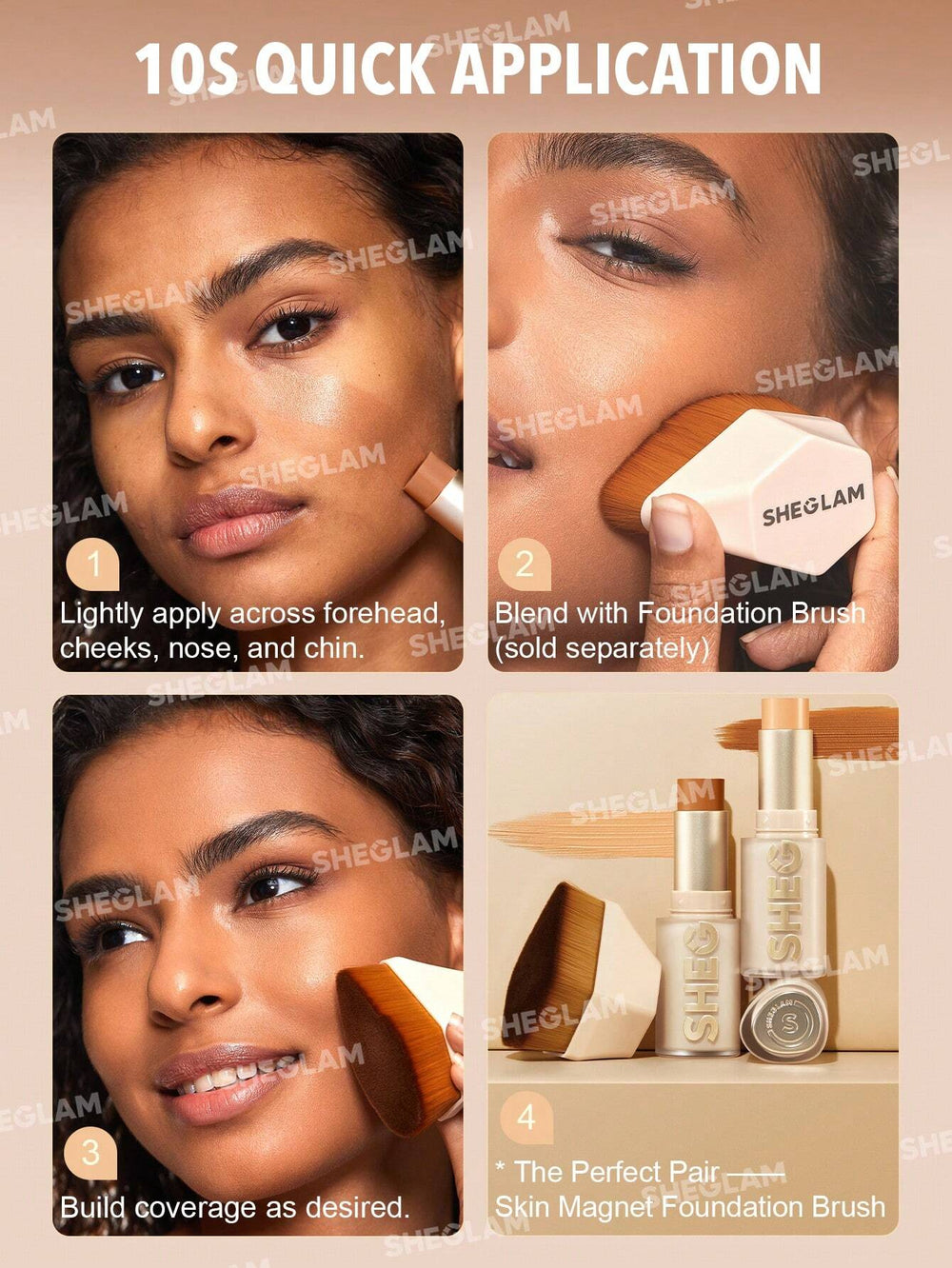 Sheglam Skin Magnet High Coverage Foundation Stick Sample