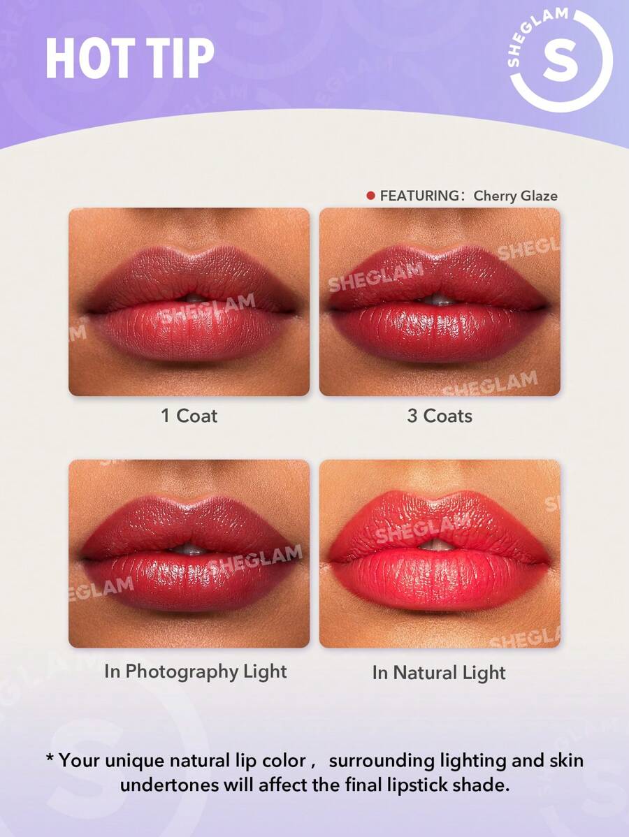 محدد الشفاه وأحمر الشفاه SHEGLAM Glam 101 Glossy
