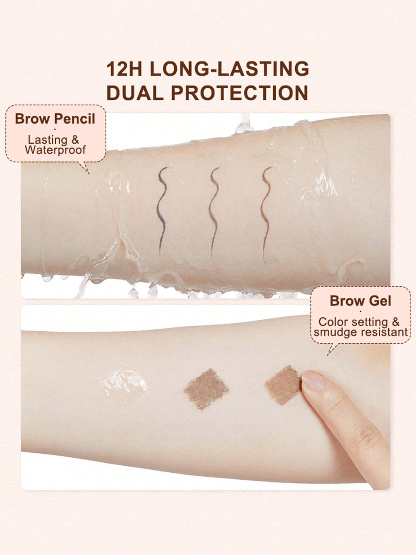 Sheglam Full Me In 2 in 1 - Eyebrow Pencil and Cream - Multi Color