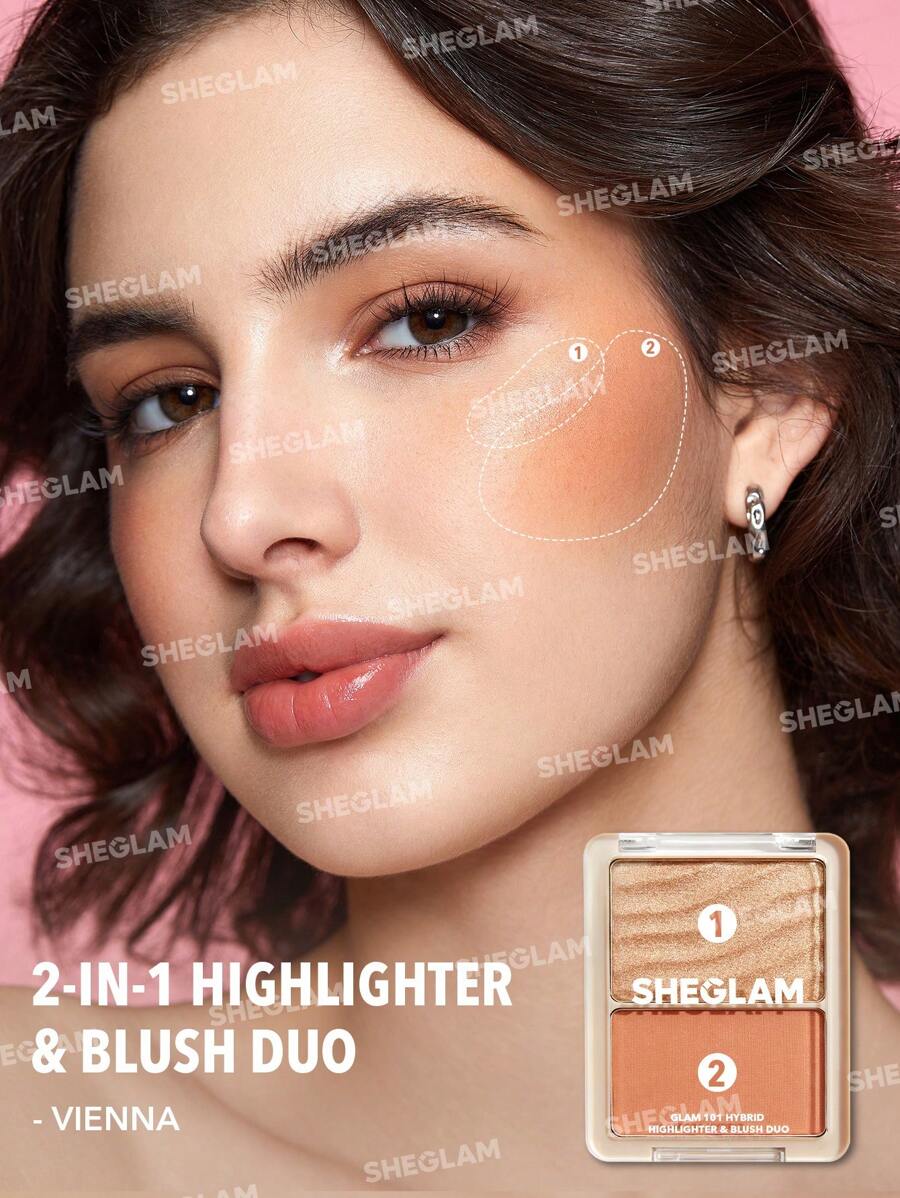 Sheglam Glam 101 Hybrid Highlighter and Blush Duo