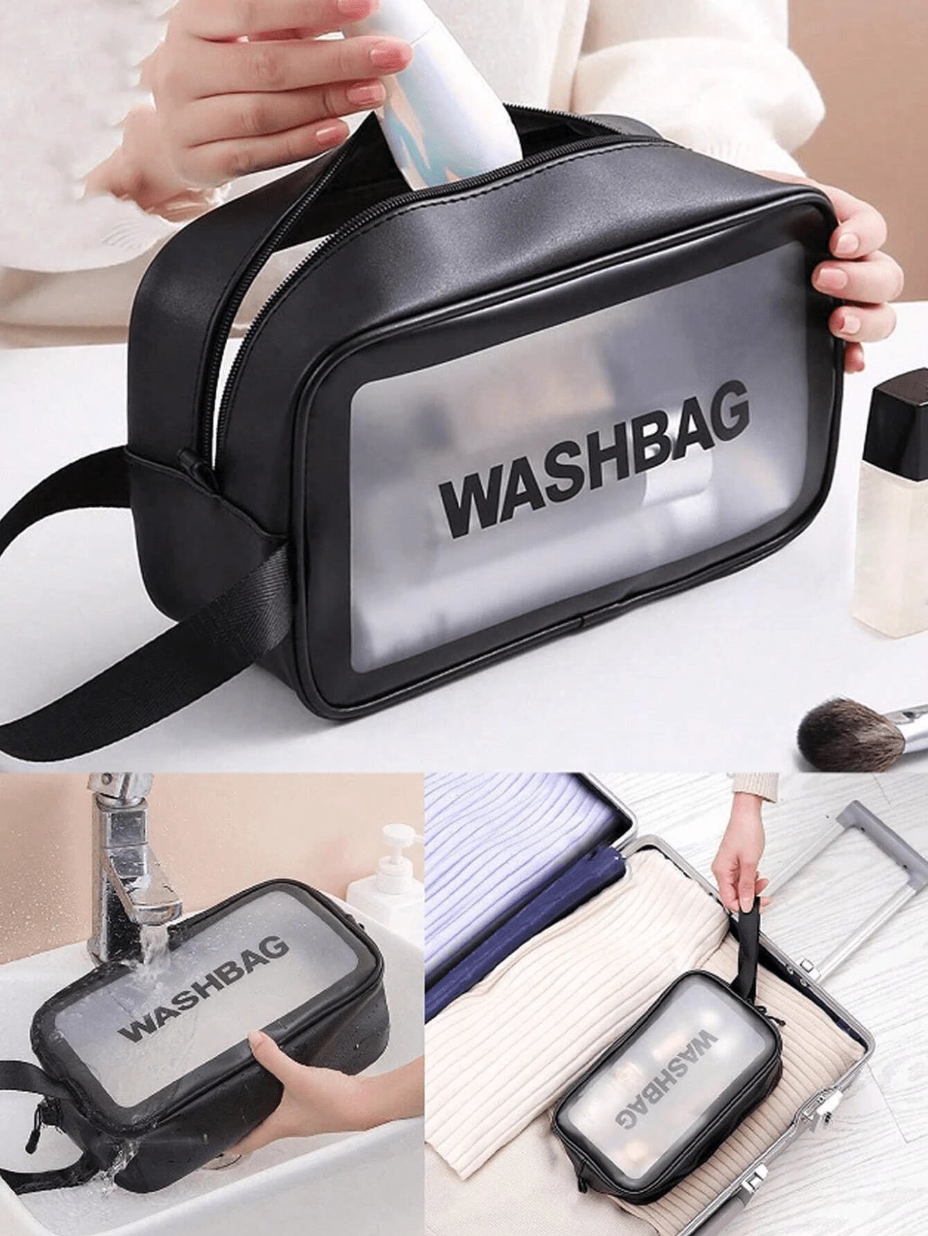 Shein 46Pcs complete makeup kit With Bag