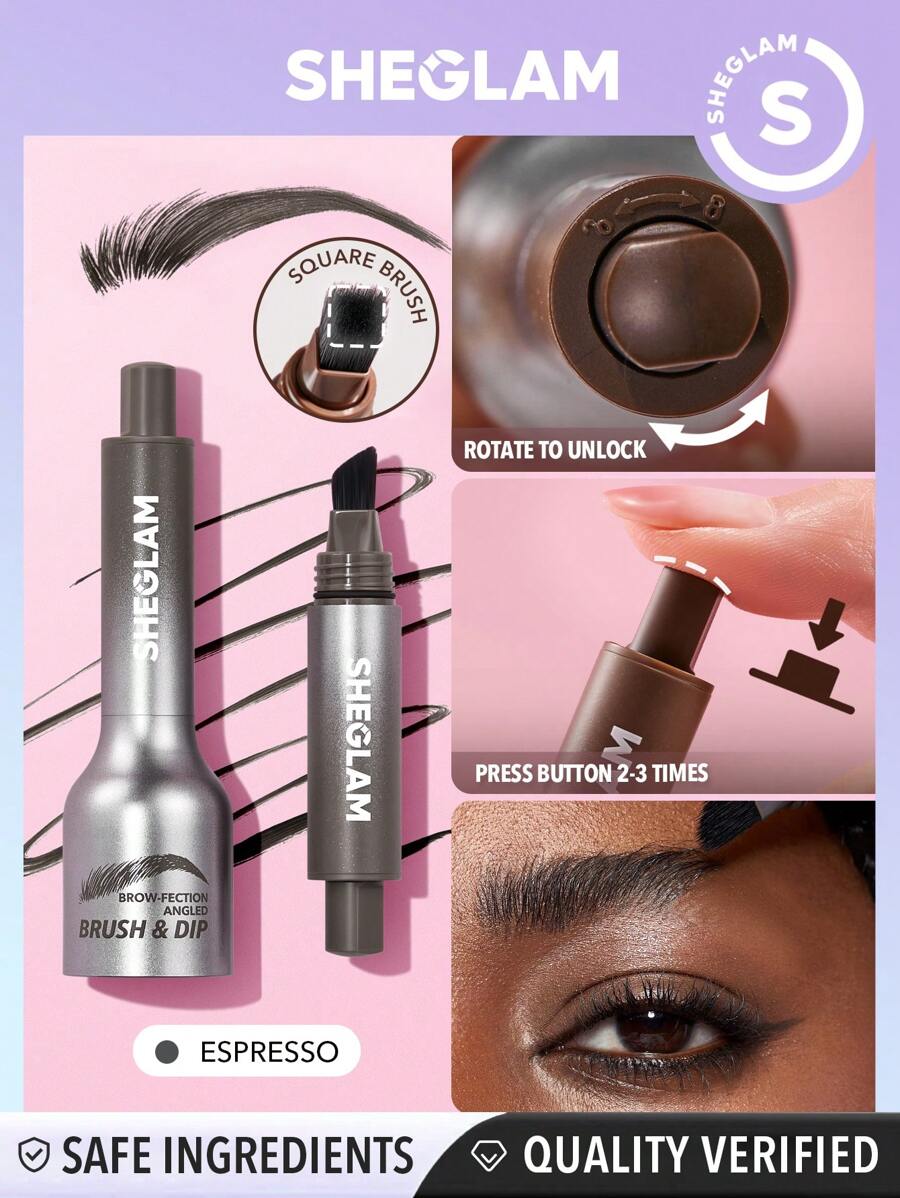 SHEGLAM Brow-Fection Angled Brush & Dip
