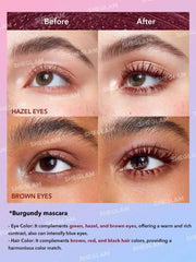 Sheglam All-In-One Volume and Length Mascara-waterproof brugundy