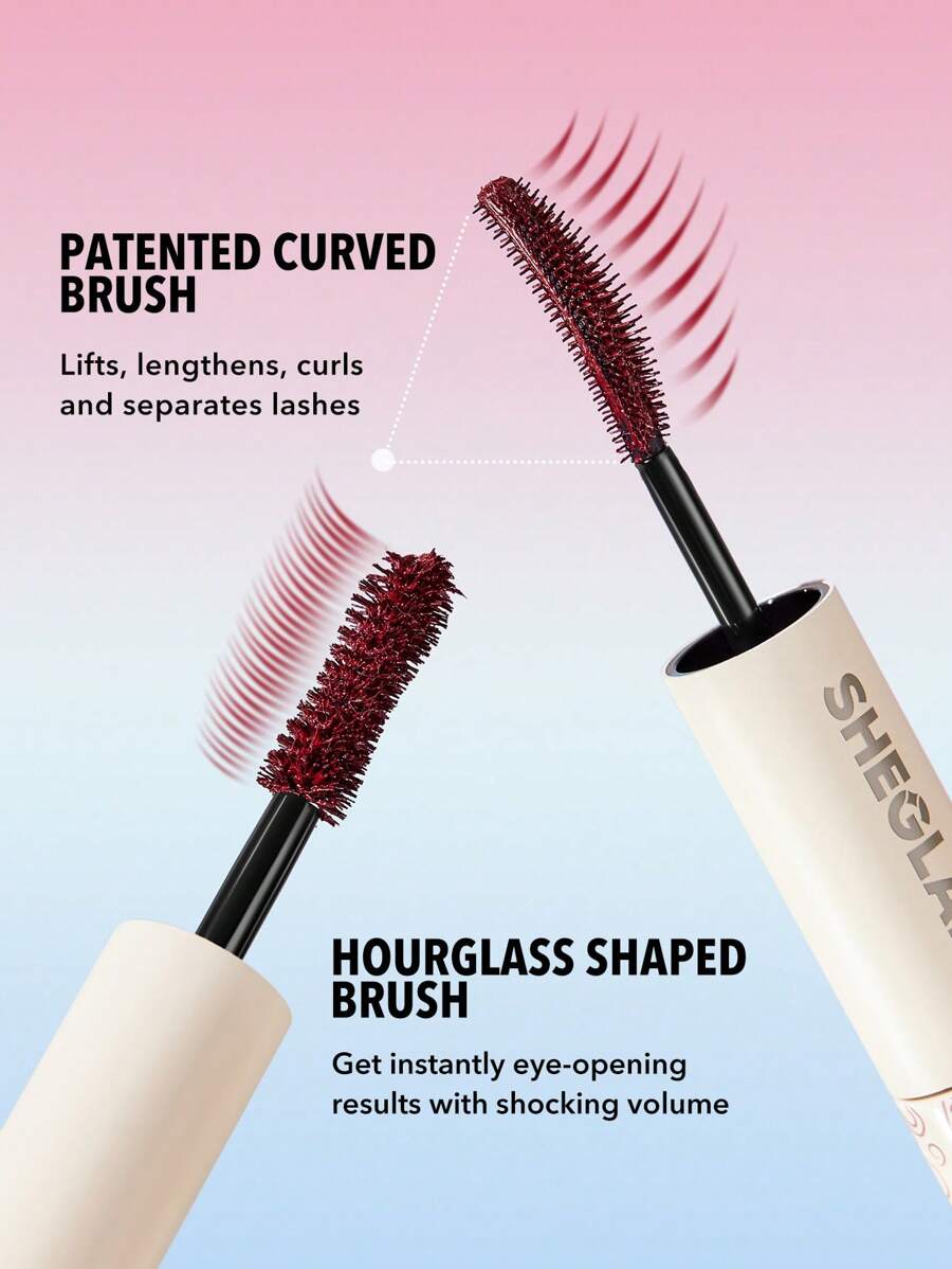 Sheglam All-In-One Volume and Length Mascara-waterproof brugundy