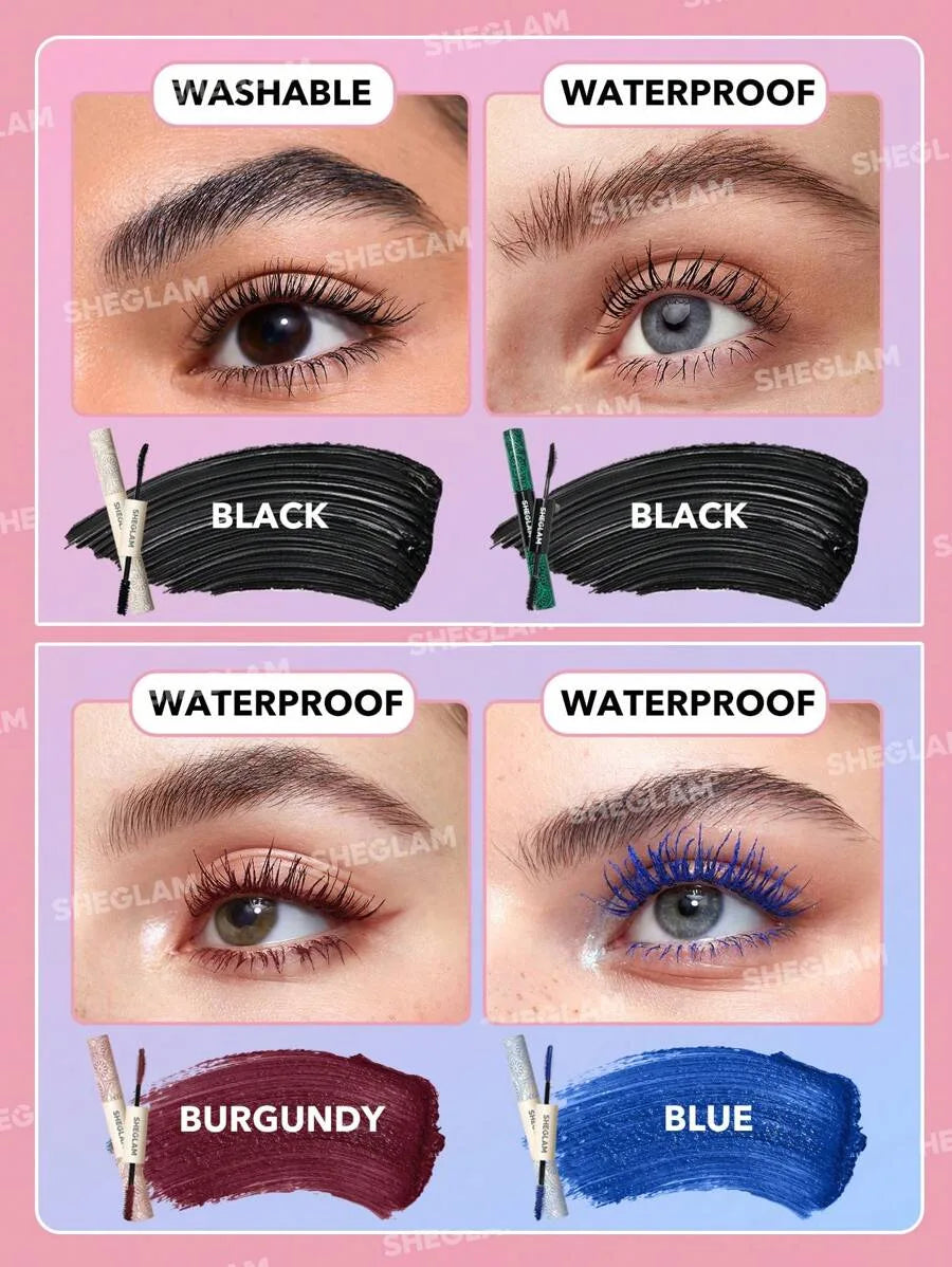 Sheglam All-In-One Volume and Length Mascara-waterproof brugundy