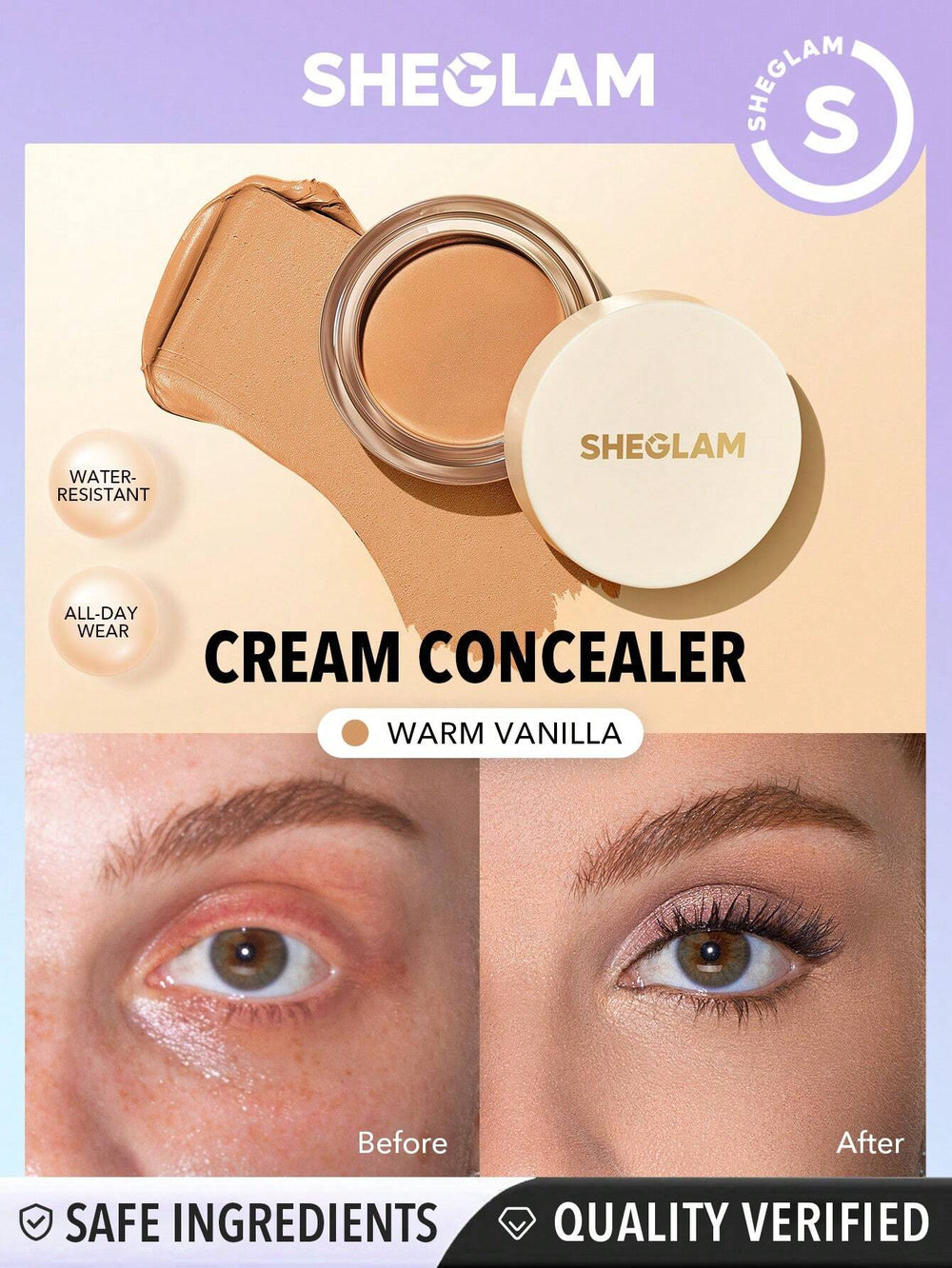 sheglam Rapid Retouch cream concealer