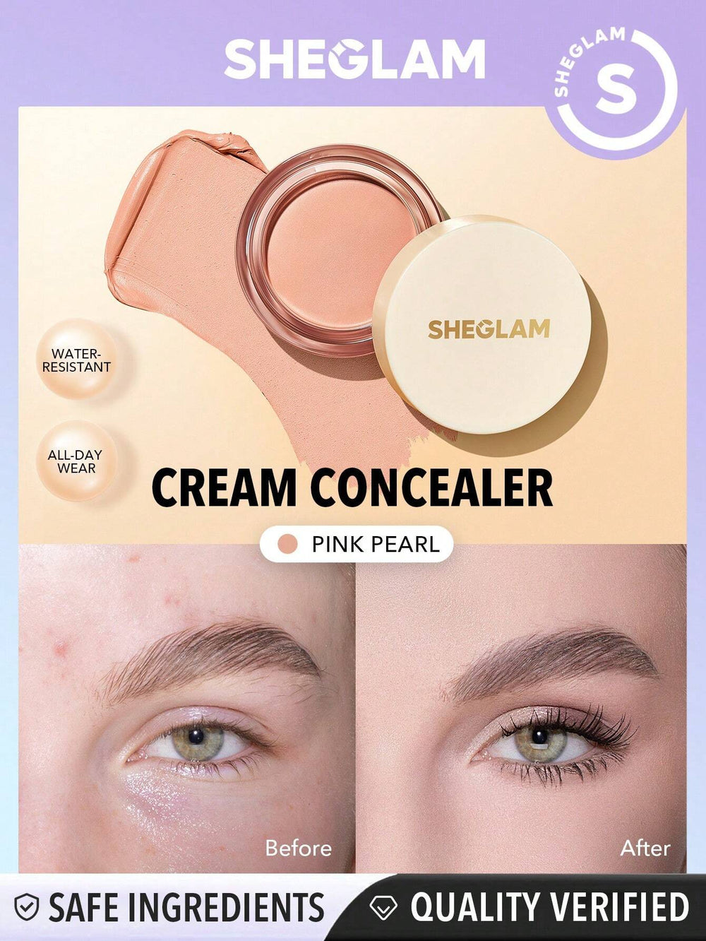 sheglam Rapid Retouch cream concealer