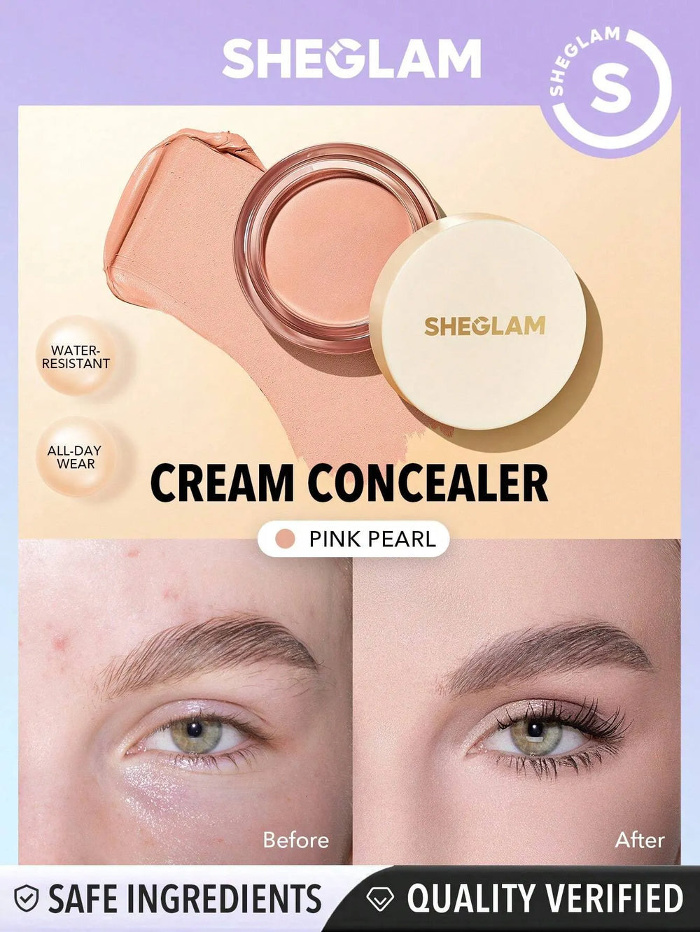 sheglam Rapid Retouch cream concealer