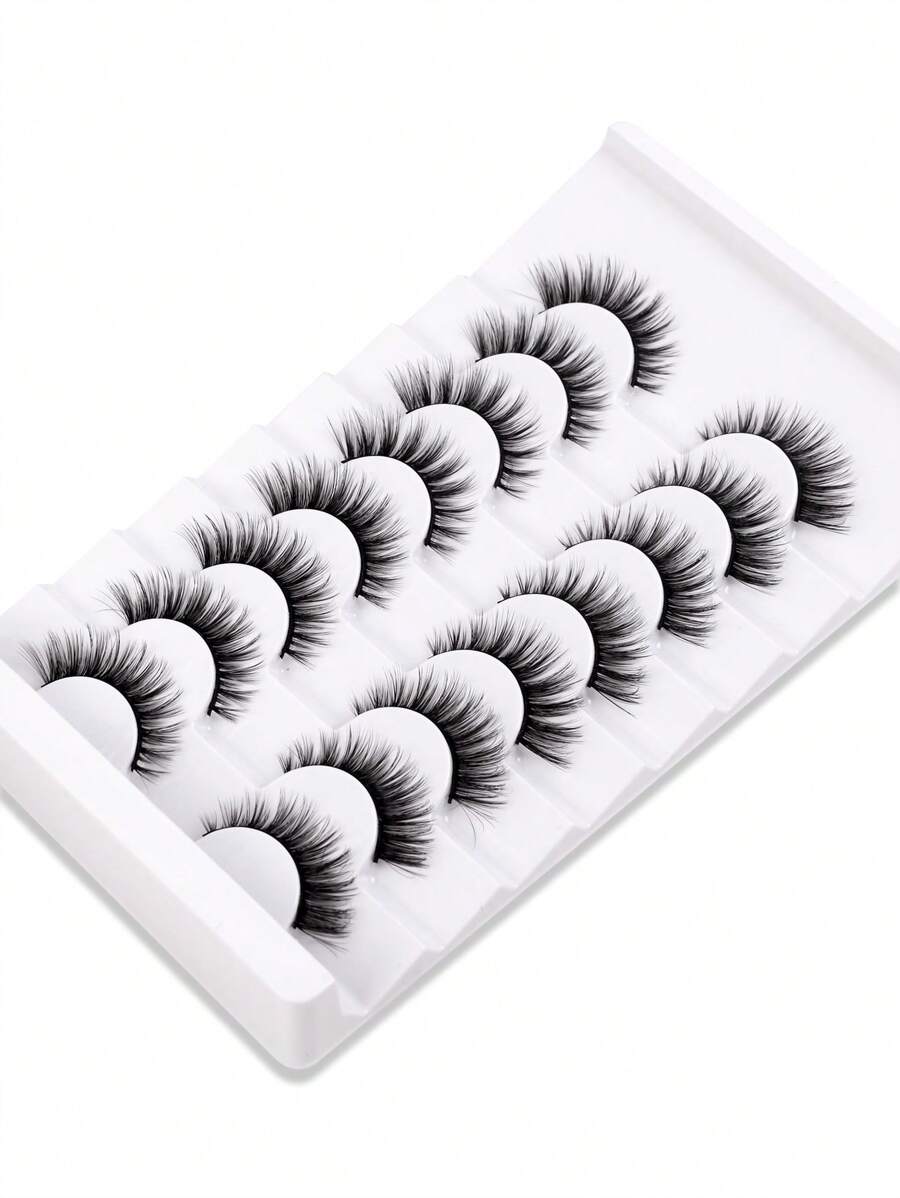 Shein 8 Pairs of Eyelashes Wispy Soft Mink