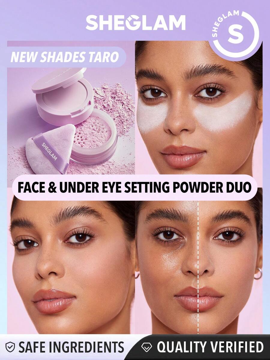 Sheglam Insta Ready Face and Under Eye Setting Powder Duo