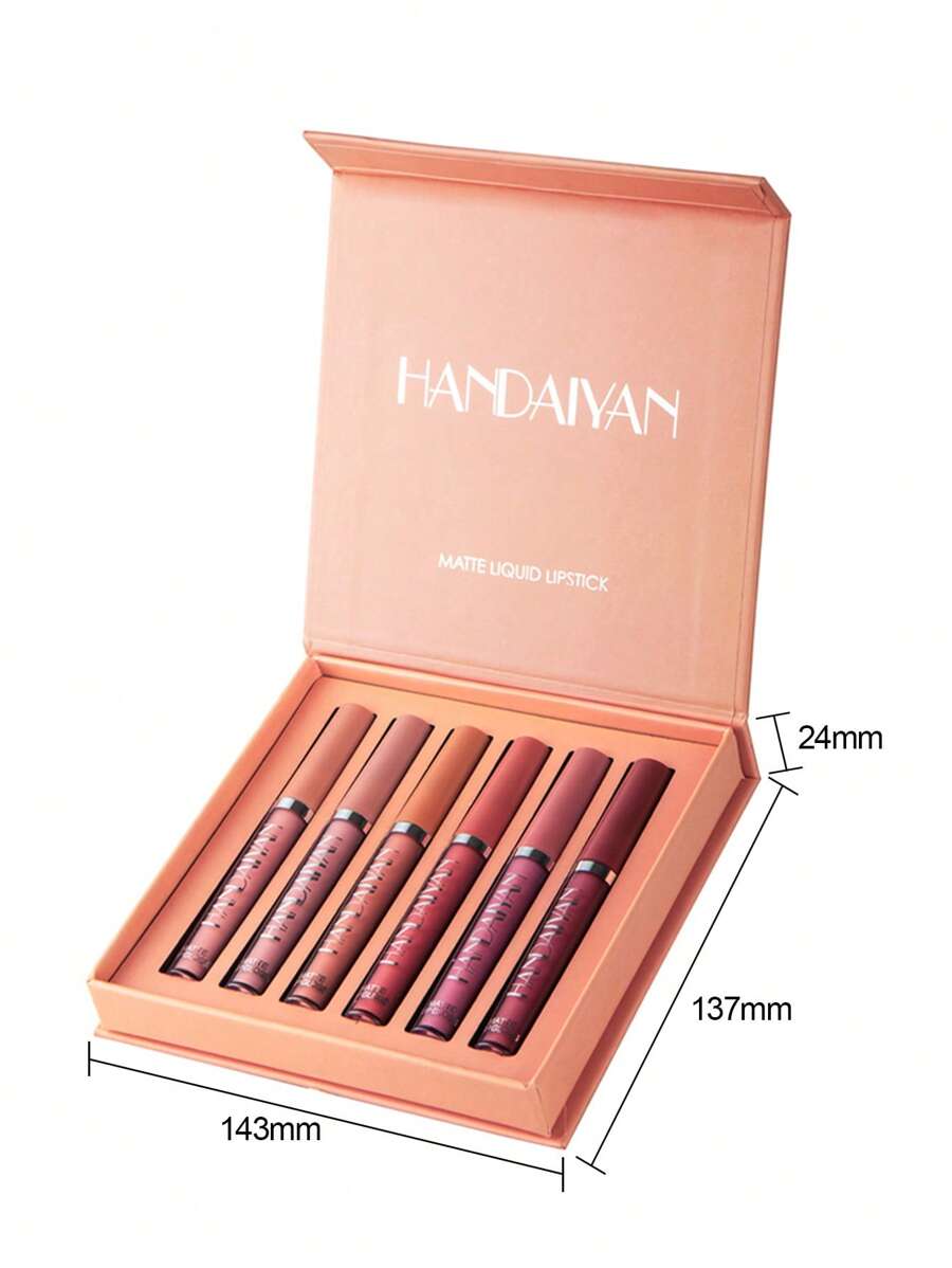 Shein Handaiyan Matte Lip Gloss Set Waterproof 
