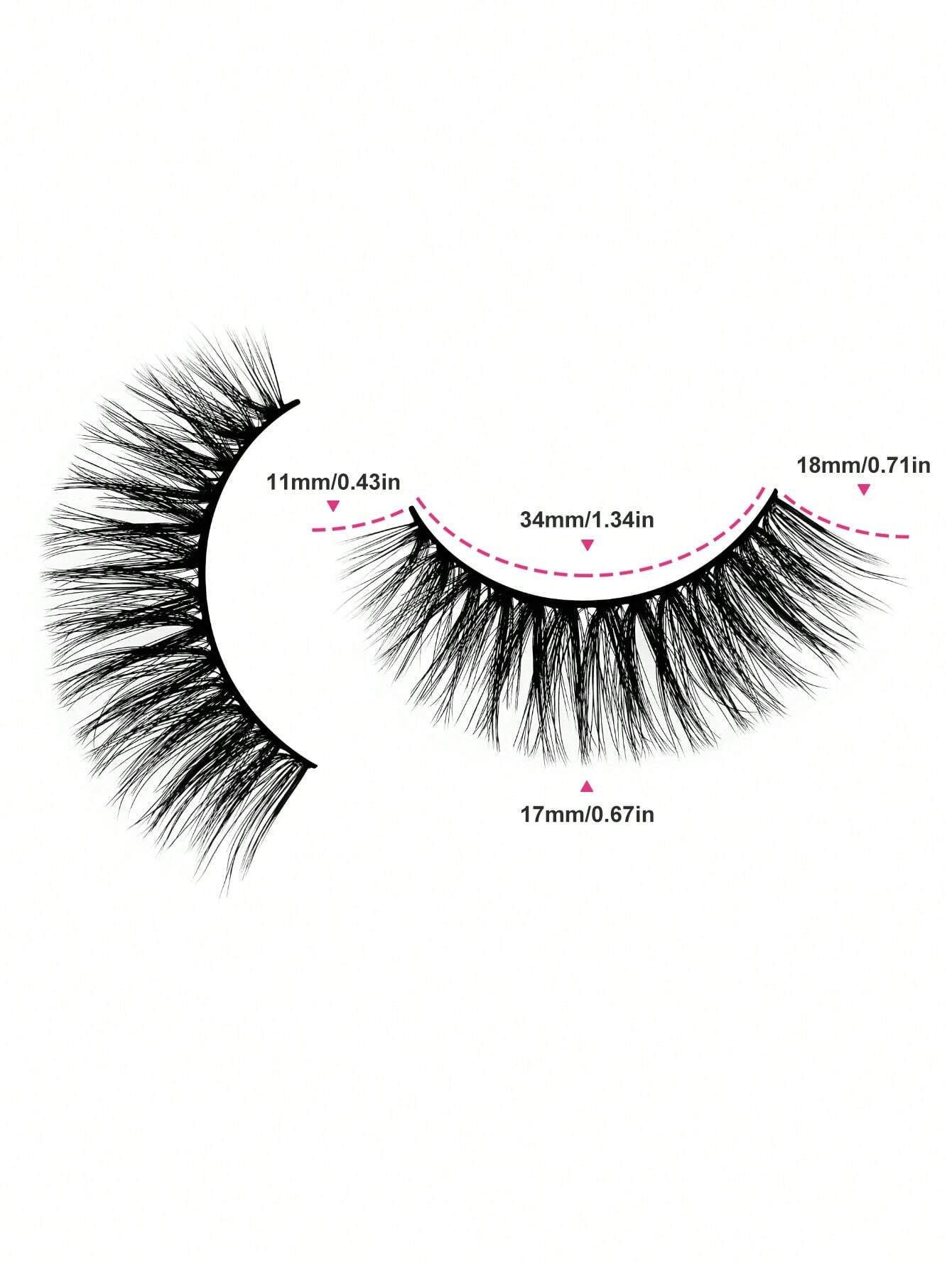 Shein 10 Pairs Eyelashes 6D Super Fluffy