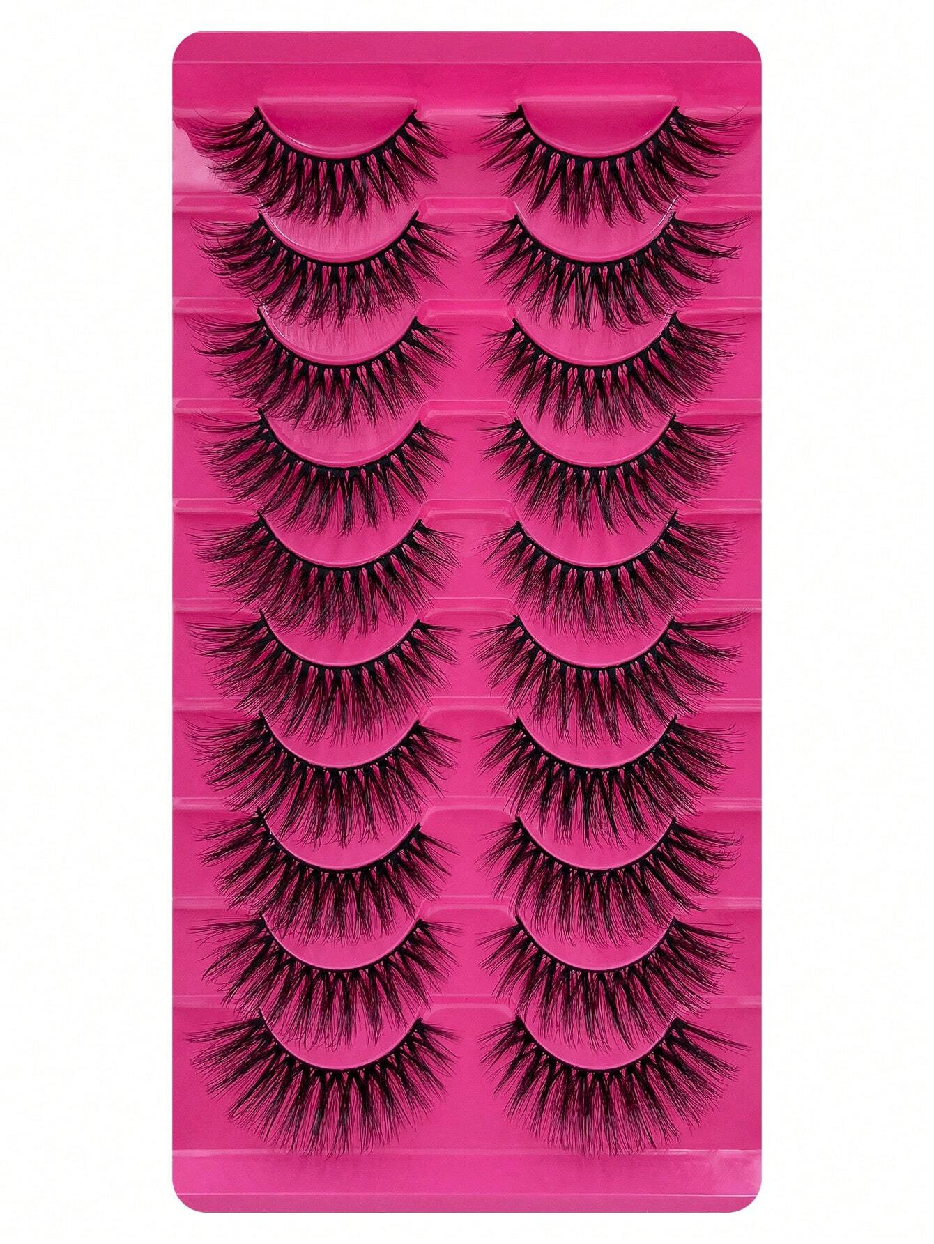 Shein 10 Pairs Eyelashes 6D Super Fluffy