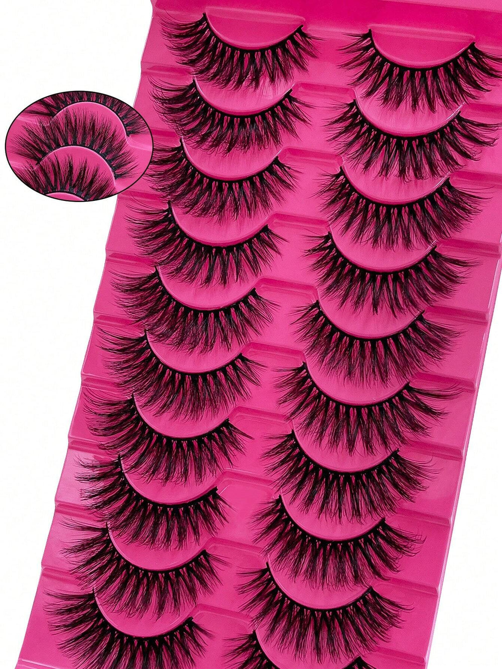 Shein 10 Pairs Eyelashes 6D Super Fluffy