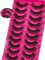Shein 10 Pairs Eyelashes 6D Super Fluffy