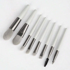 Shein 8pcs Makeup Brush Set  Macaron Brush Portable Concealer