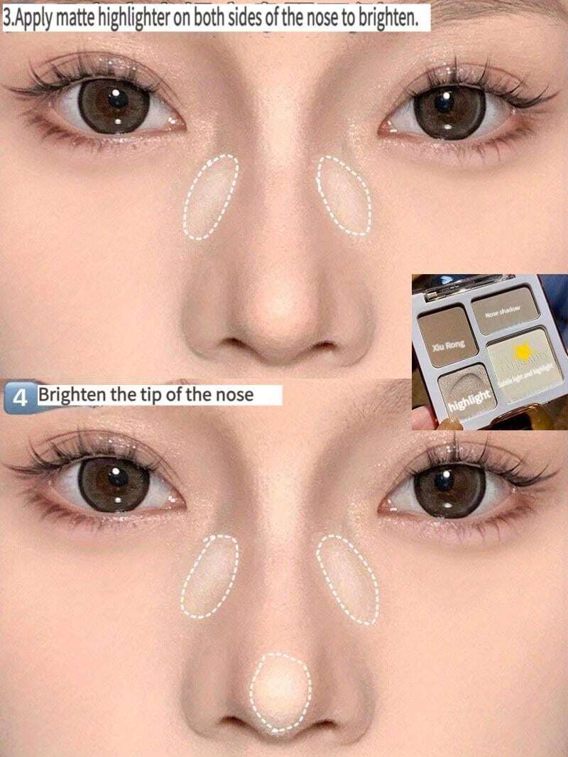 Shein Tatibeauty Face Contour Palette Waterproof 4-Color 805