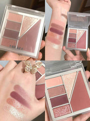 SheIn Decalo Eyeshadow Palette in 6 Colors - Highly Pigmented, Long Lasting, Waterproof Eyeshadow Palette (01)