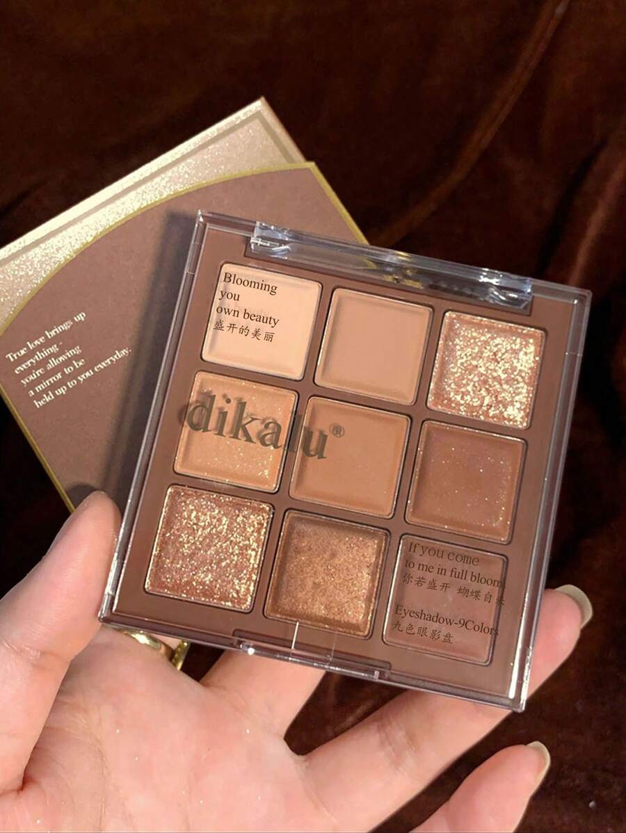 Shein DIKALU 9-Color Eyeshadow Palette Shimmer And Matte 901-6