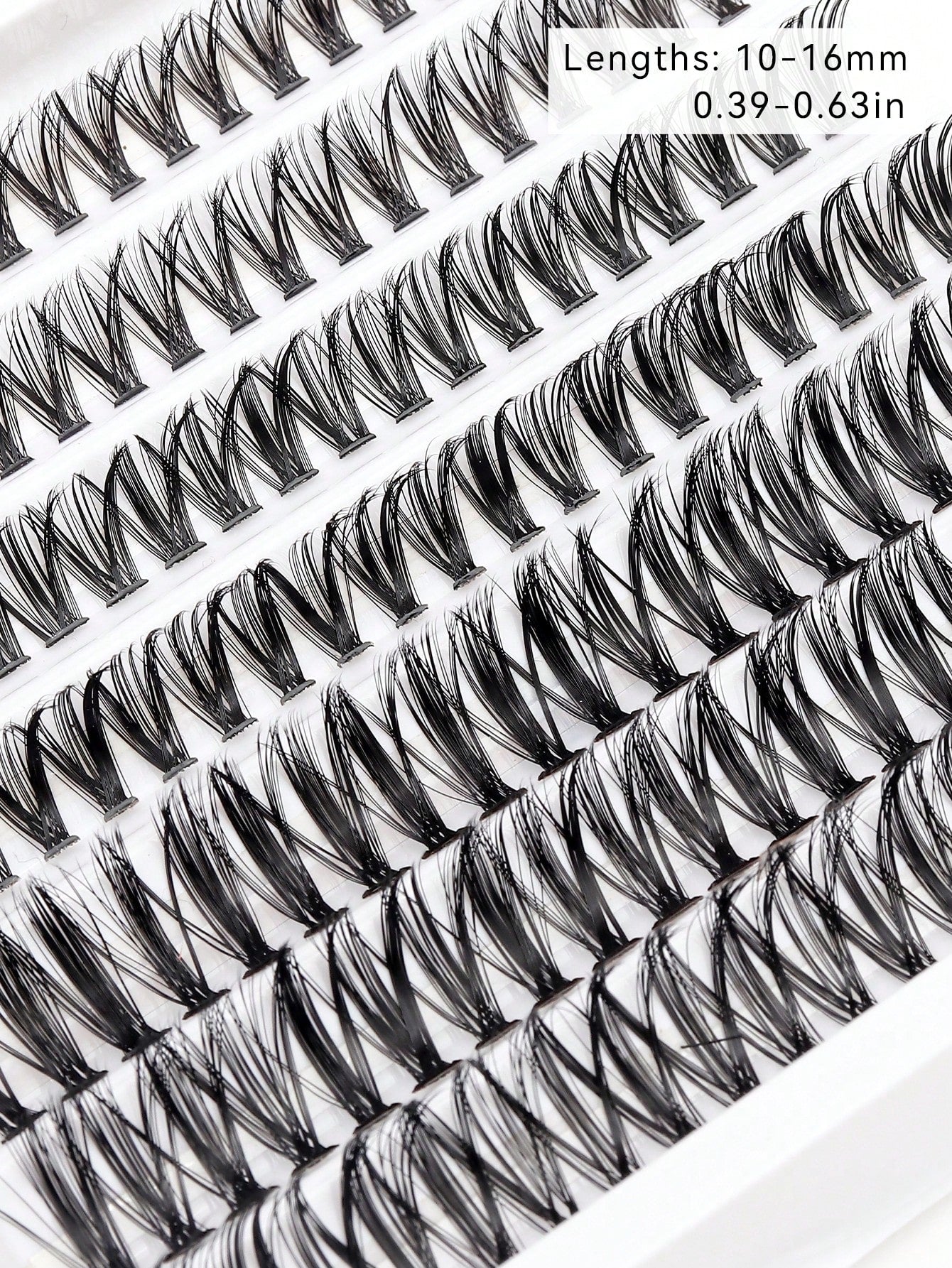 shein Azenlo Seven Row Set Of 140PCS Single Cluster Segmented False Eyelashes