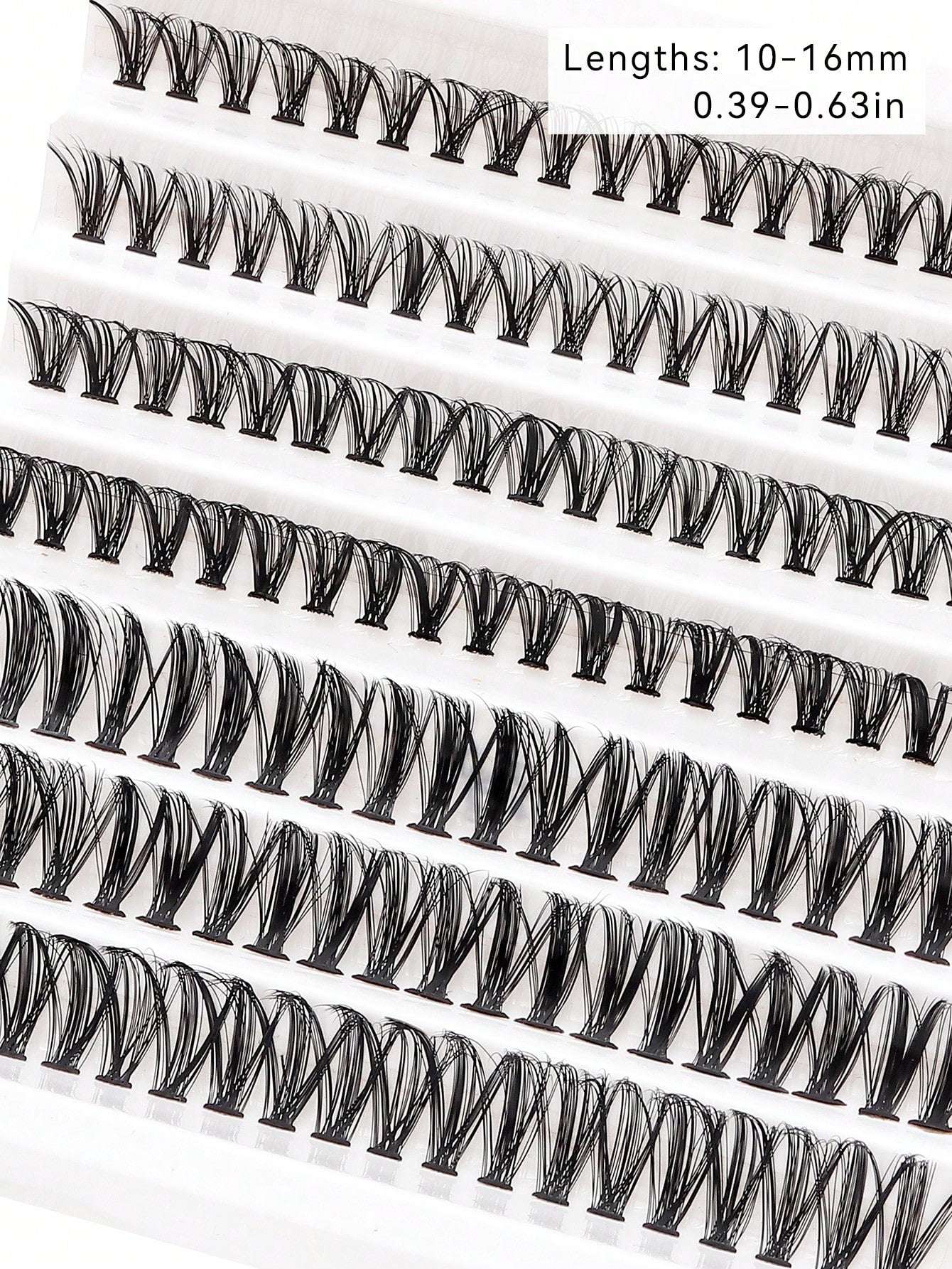 shein Azenlo Seven Row Set Of 140PCS Single Cluster Segmented False Eyelashes