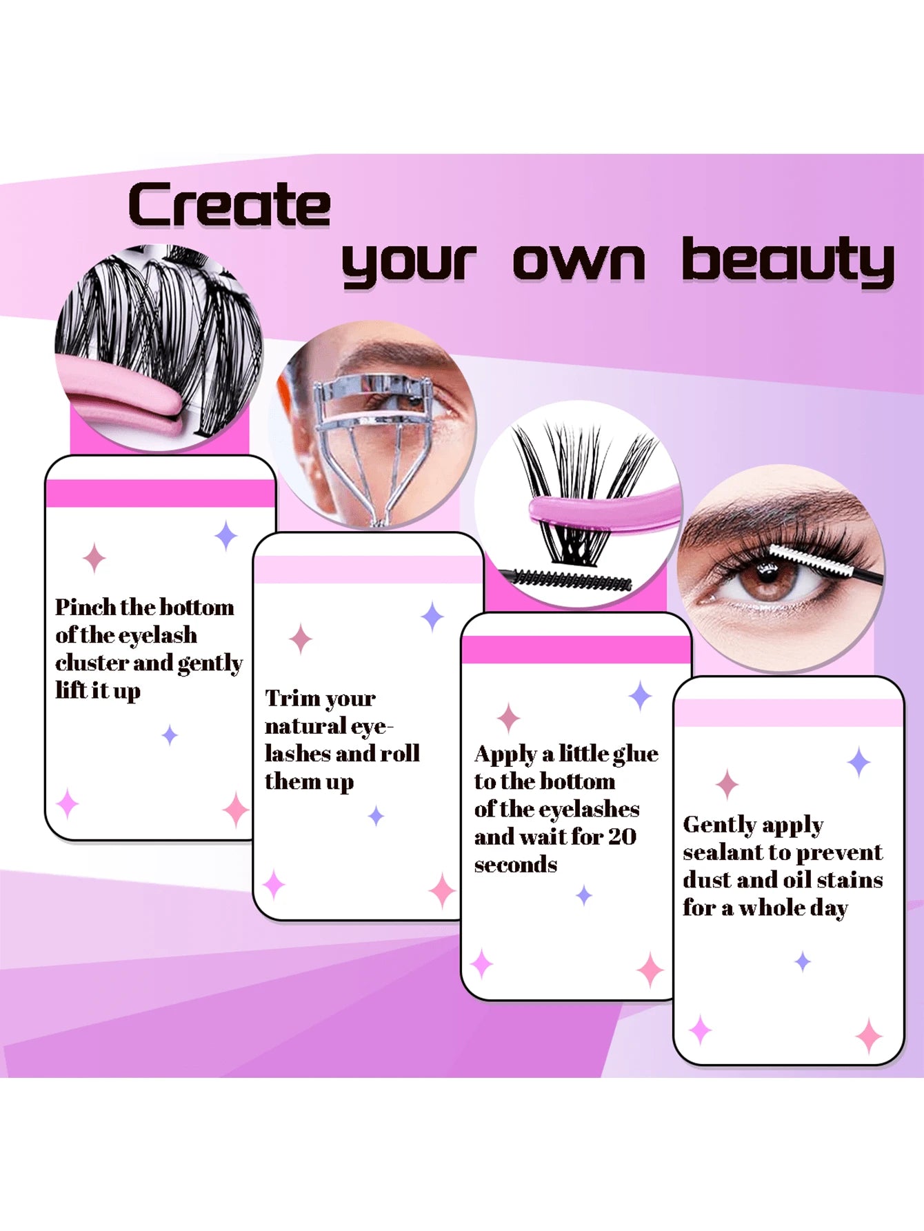 shein Azenlo Seven Row Set Of 140PCS Single Cluster Segmented False Eyelashes