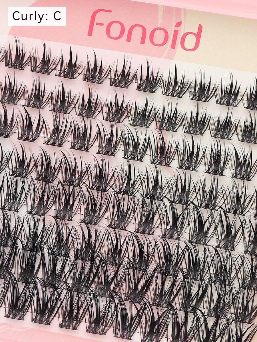 Shein Fonoid 96PCS Fluffy And Soft Segmented Eyelashes