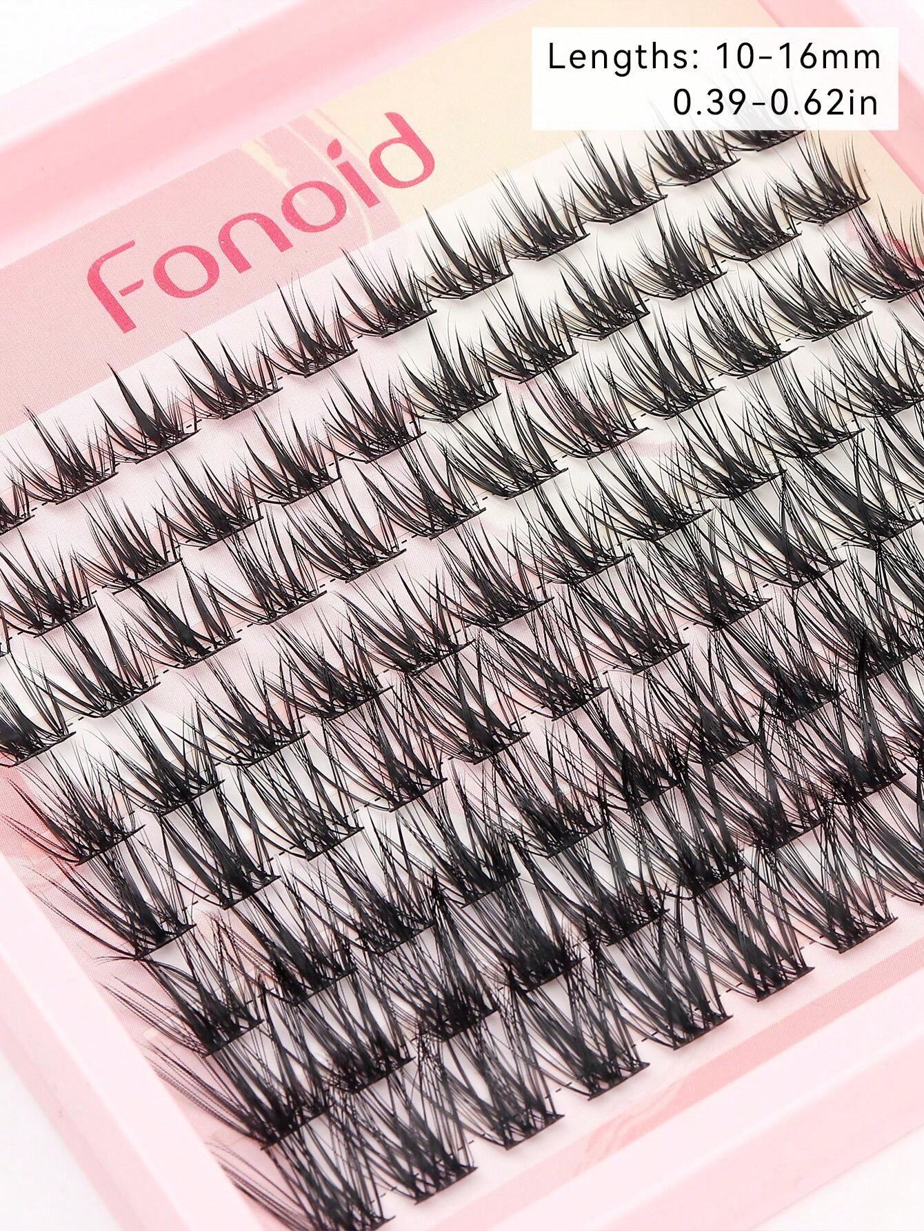 Shein Fonoid 96PCS Fluffy And Soft Segmented Eyelashes