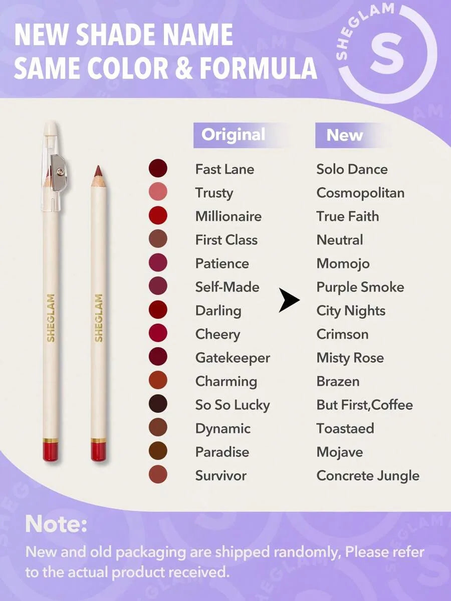  Sheglam lip facts lip liner Lip 