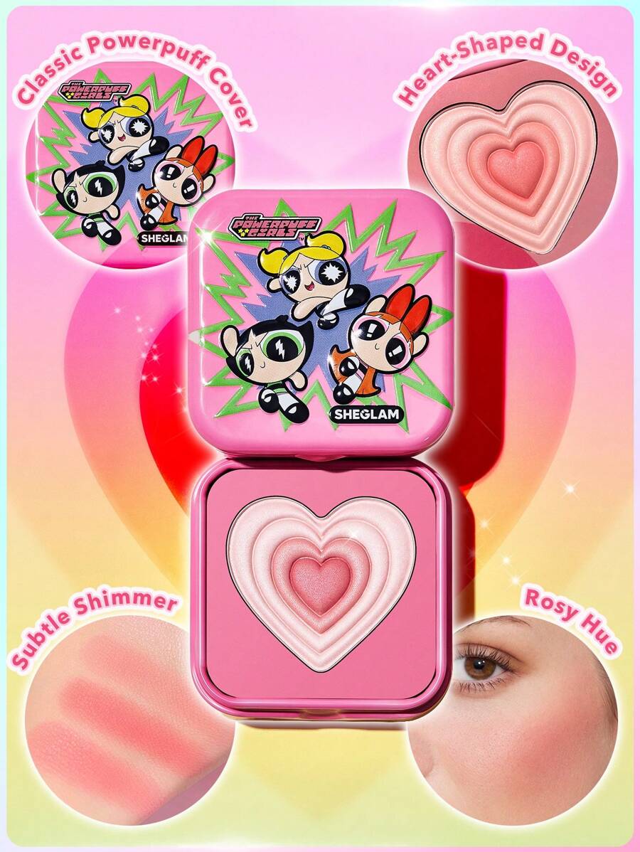 sheglam shimmer blush powerpuff girls