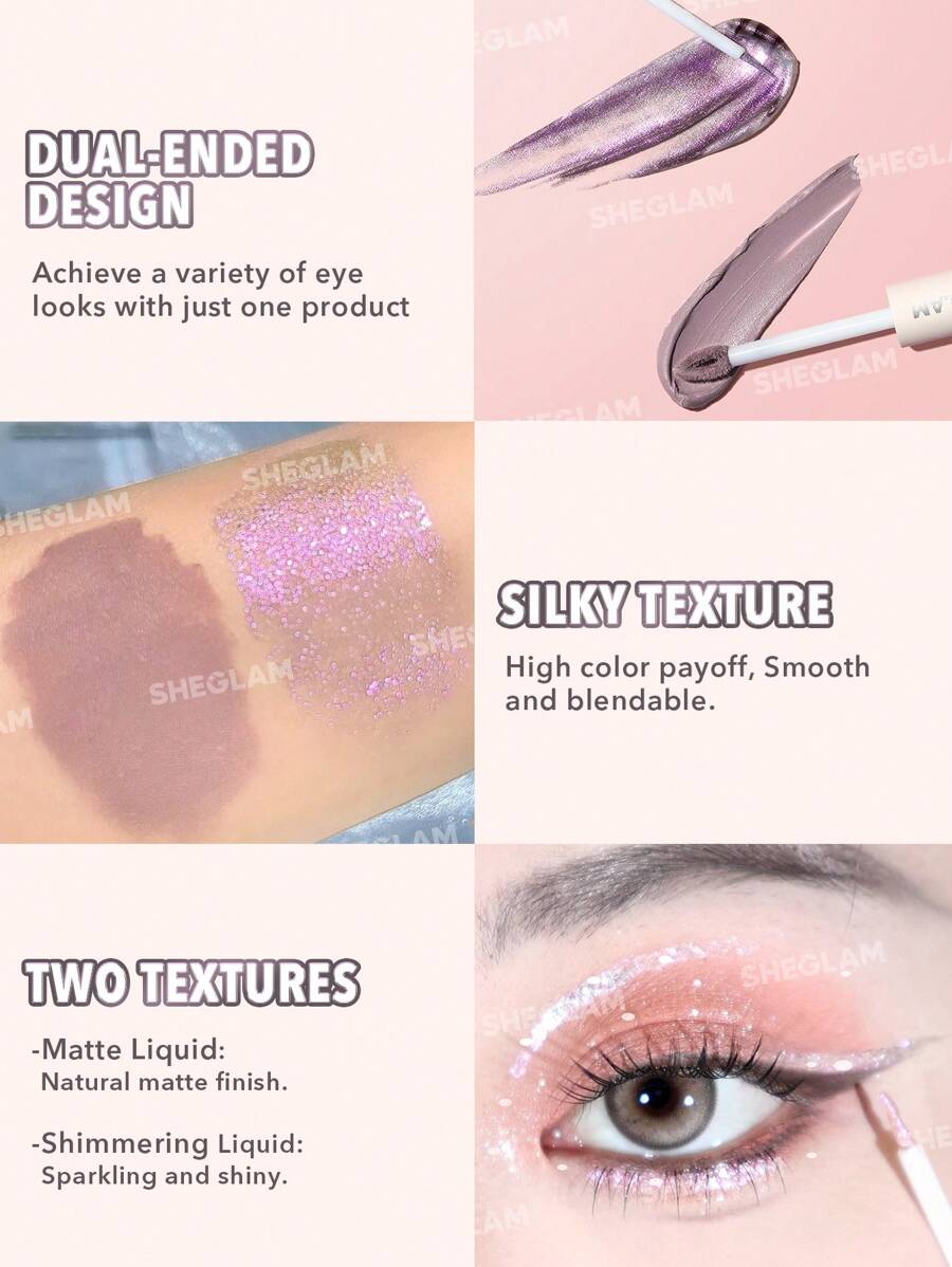 Sheglam Silk and Sparkle Double Ended Liquid Eyeshadow