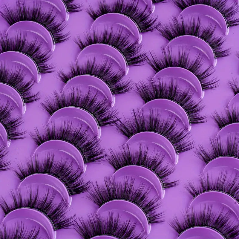 Shein 20 Pairs Lashes Fluffy Mink Lashes Volume