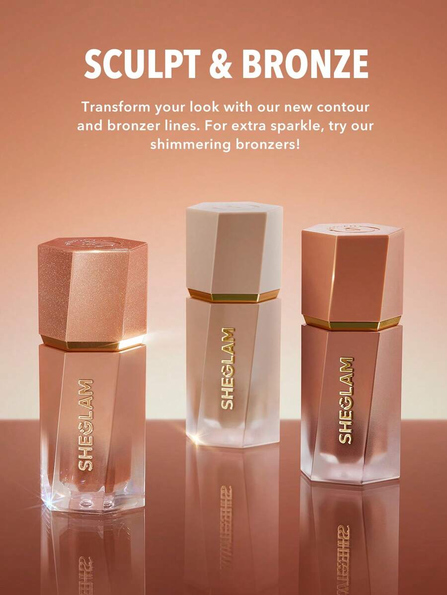 SHEGLAM Concealer +Shimmer Liquid Bronzer +COMPLEXION PRO MATTE FOUNDATION
