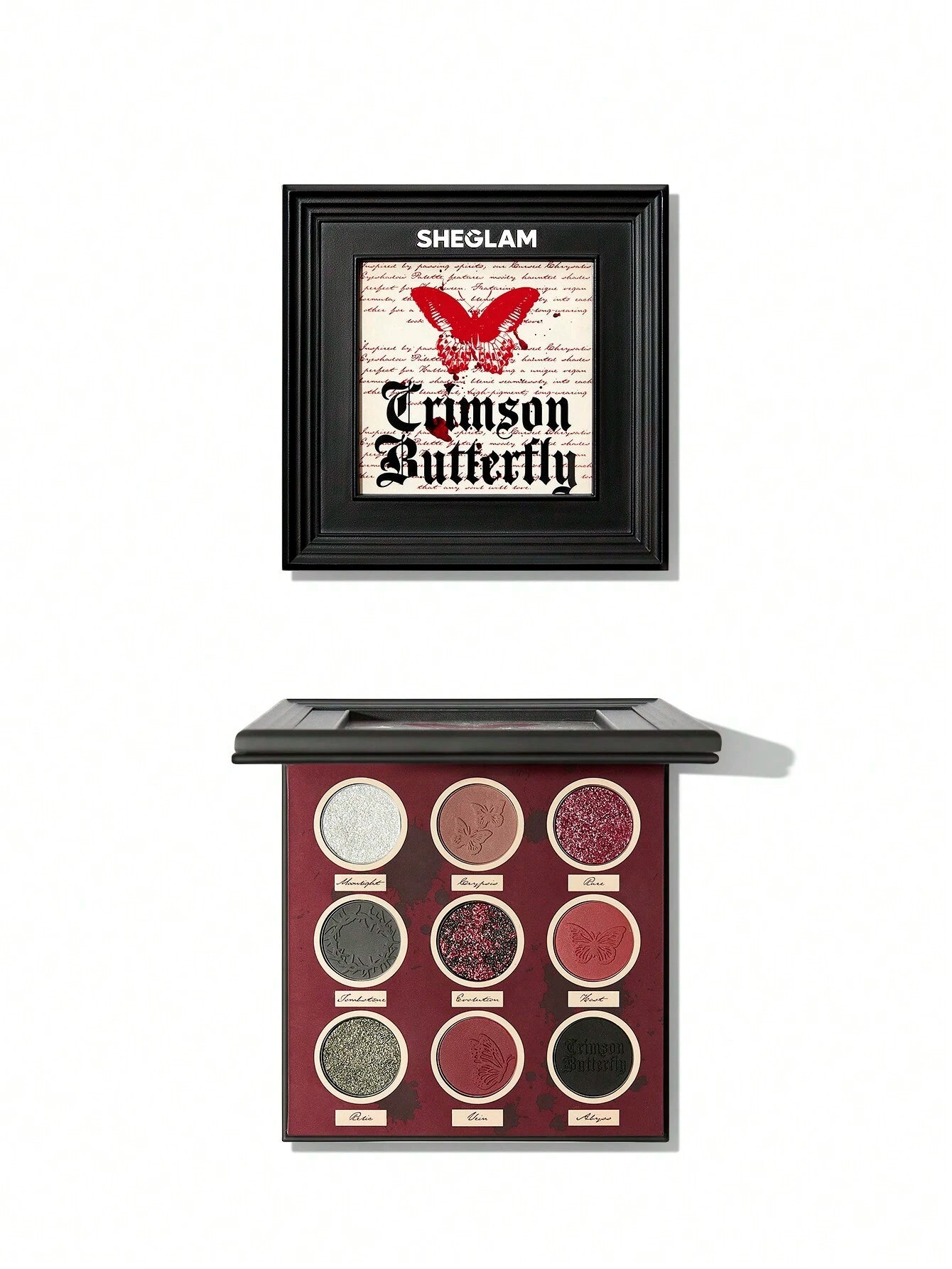 Sheglam crimson butterfly cursed chrysalis palette