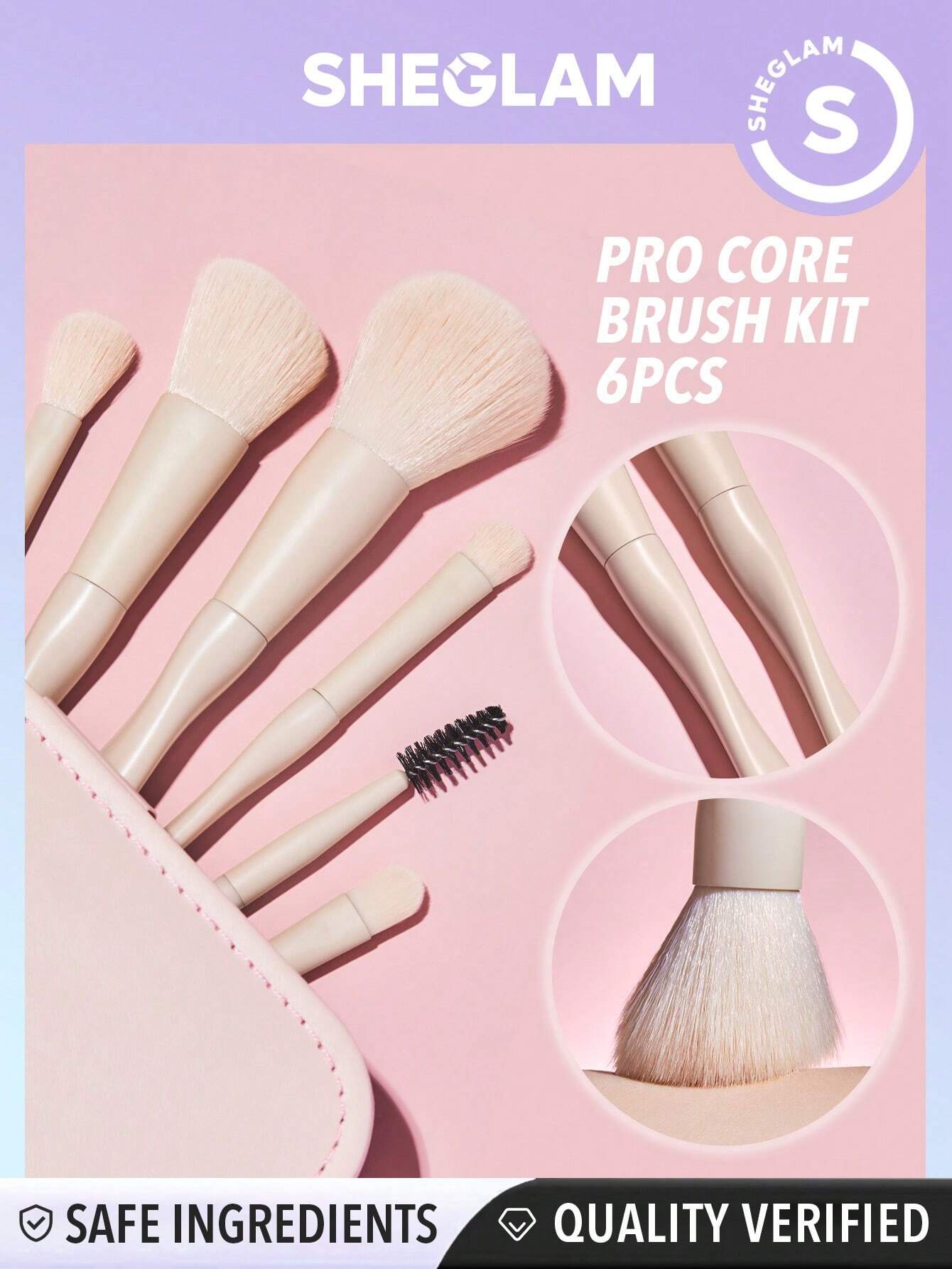 sheglam pro core brush kit 6pcs