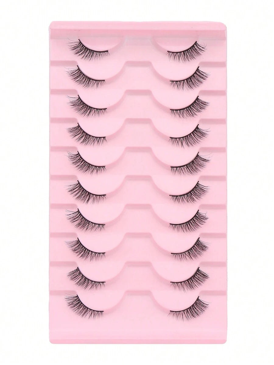 Shein 10 pairs of natural-looking crisscross cat