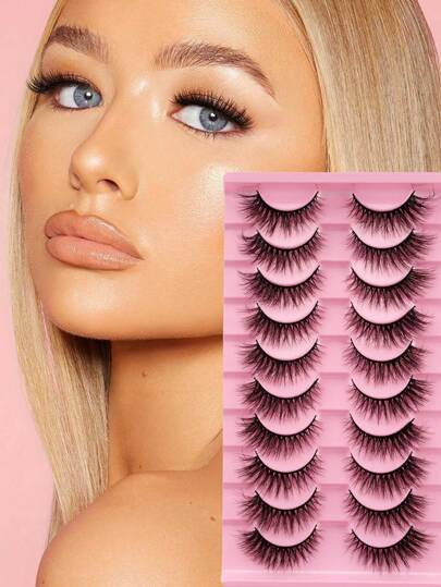 Shein 10 Pairs Cat Eye Eyelashes