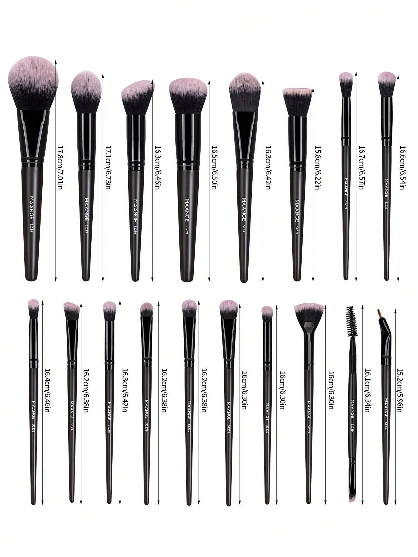 Maange Premium 18 Makeup Brush Set
