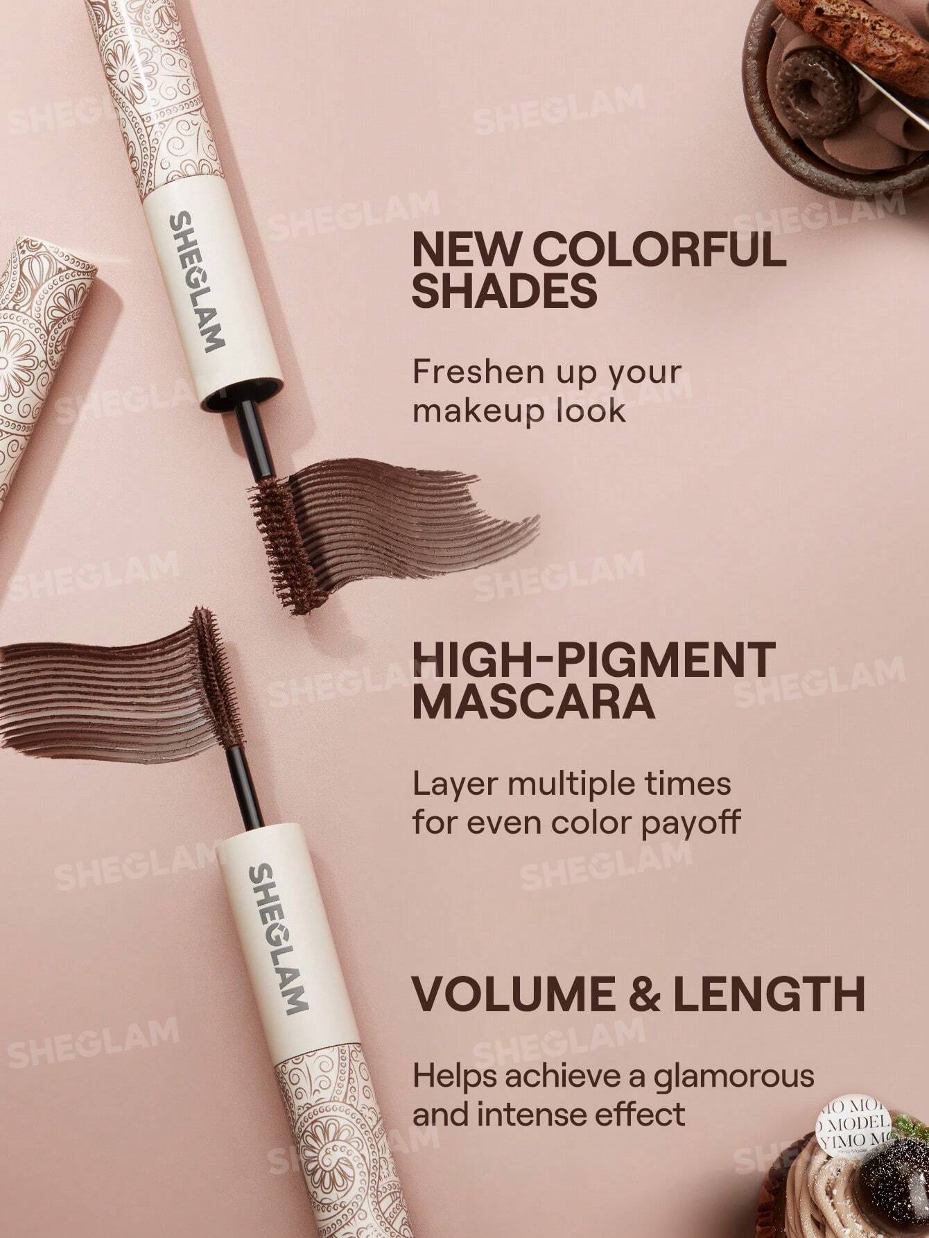 Sheglam All-In-One Volume and Length Mascara-Waterproof Macchiato