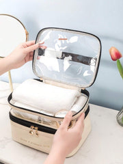 Shein 1 Piece Double Layer Large Capacity Cosmetic Bag