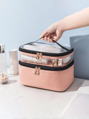 Shein 1 Piece Double Layer Large Capacity Cosmetic Bag