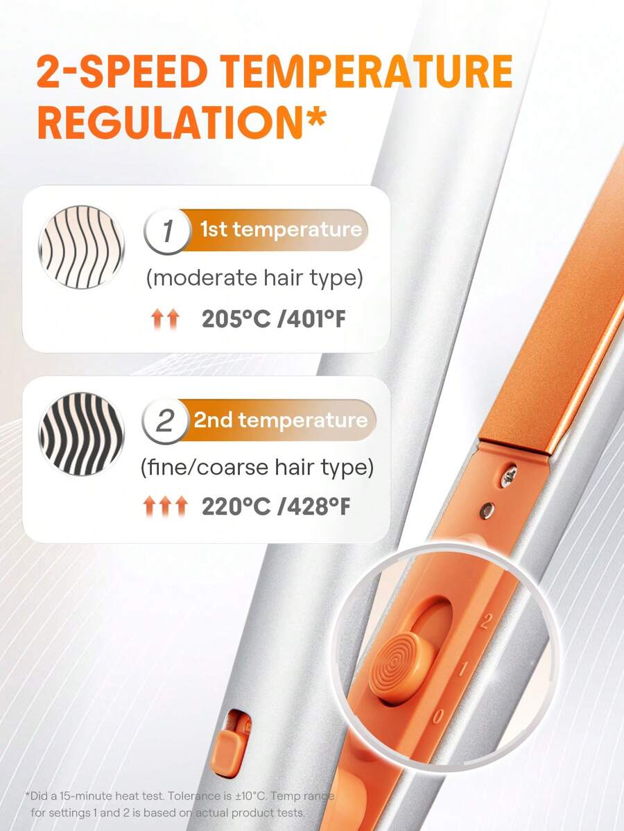 Sheglam hair travel buddy mini hair straightener 2*1