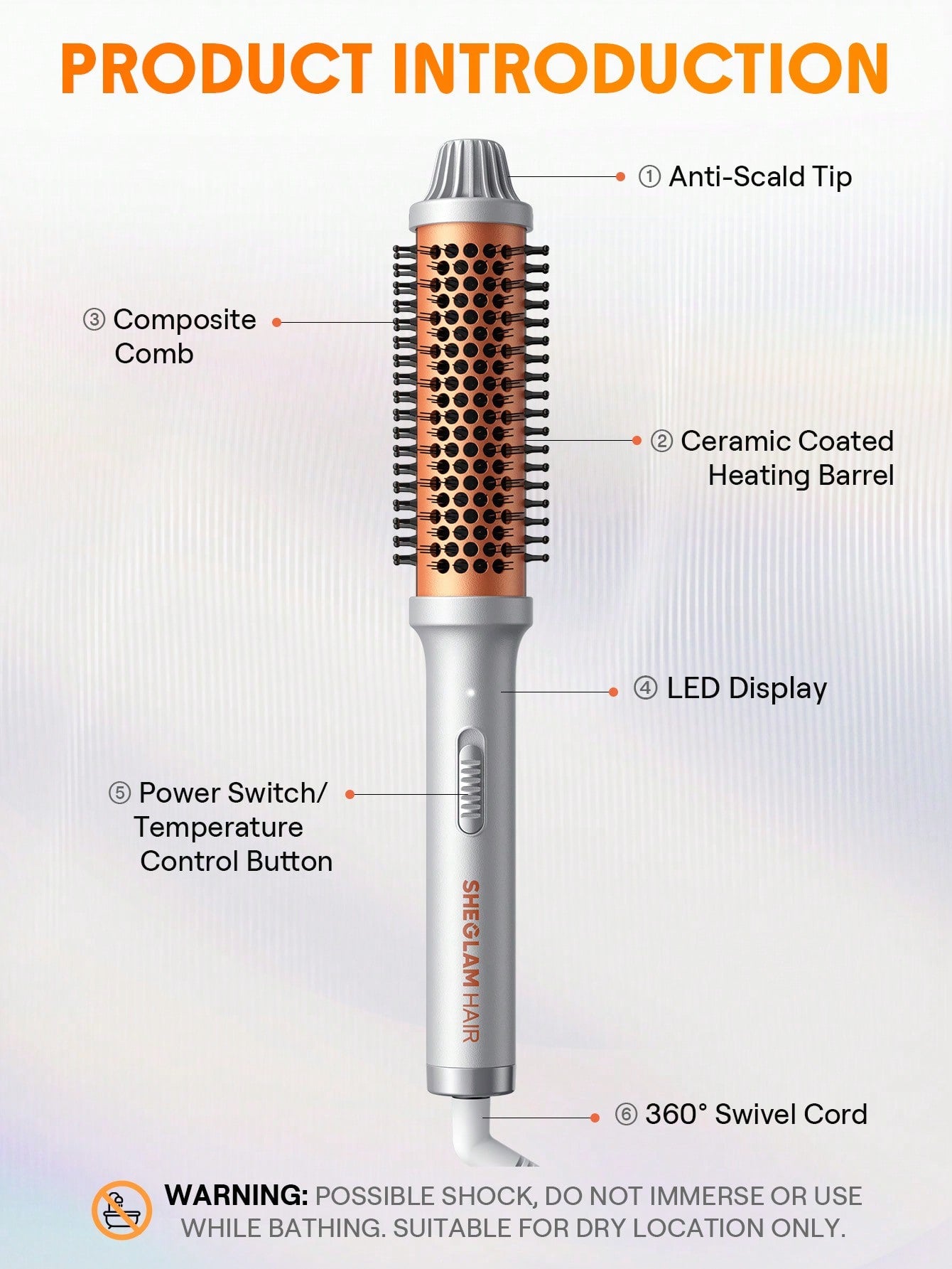 Sheglam Hair It Curl Thermal Blowout Brush 38mm