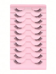 Shein 10 pairs of natural-looking crisscross cat