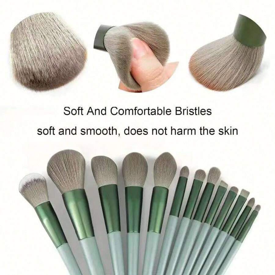 Shein 13 Piece Makeup Brush Set With Sponge