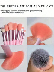Shein 13pcs pink Makeup Brushes + Puff And Sponge