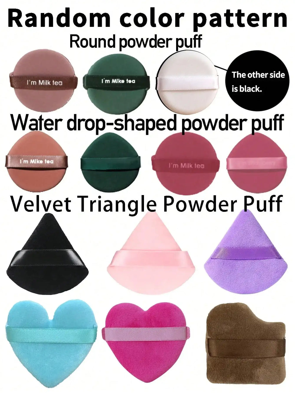 Shein 13pcs pink Makeup Brushes + Puff And Sponge
