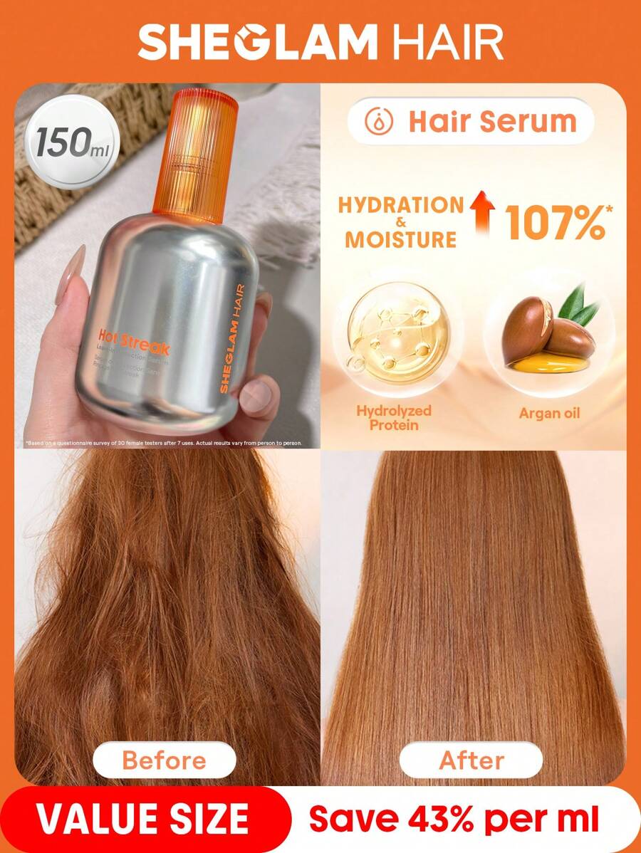 SHEGLAM HAIR Hot Streak Leave-In Protection Serum 150ml